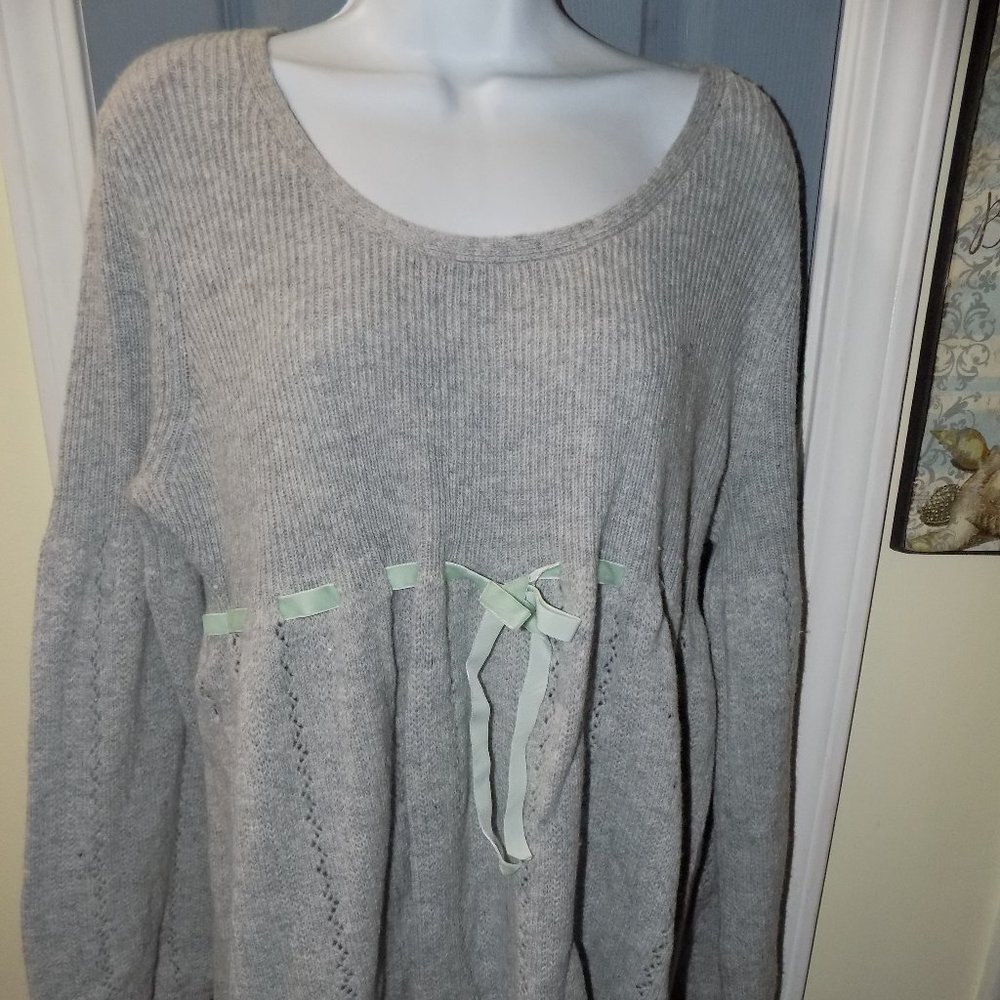 MOTHERHOOD MATERNITY GRAY PULLOVER SWEATER SIZE XL